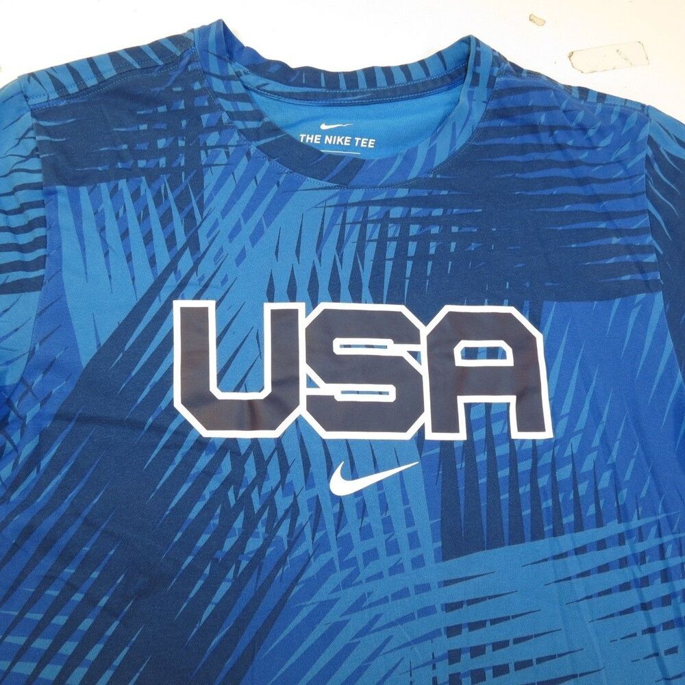 USA SOCCER NIKE TEE DRI FIT UNITED STATES TEAM TEE T SHIRT Mens S